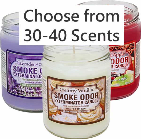 Smoke Odor Exterminator Candles 24 Candles Mix and Match